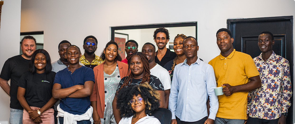 EdoMatch team: developers and AI recruitment experts gathered in our offices